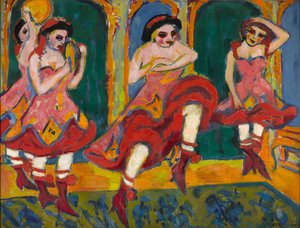 Bailarines de Czardas de Ernst Ludwig Kirchner